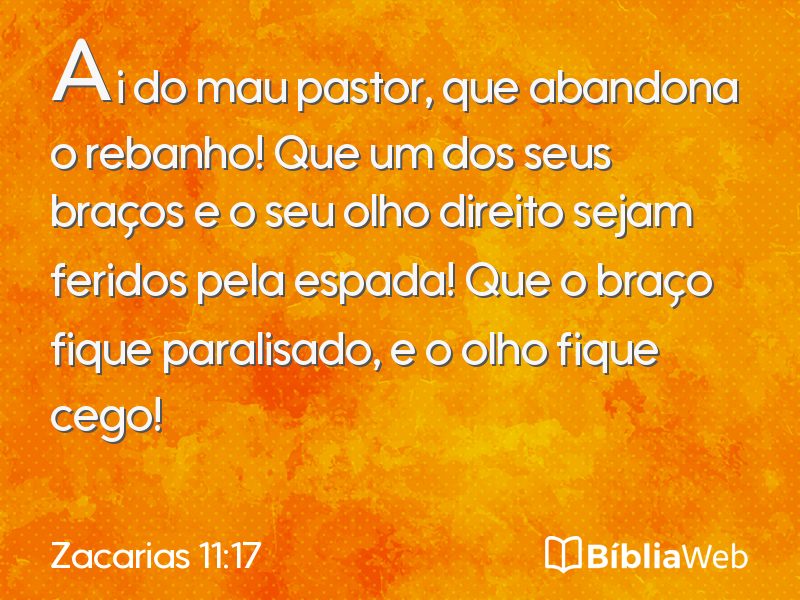 Zacarias 11:17 em imagem para compartilhar