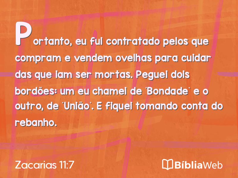 Zacarias 11:7 em imagem para compartilhar