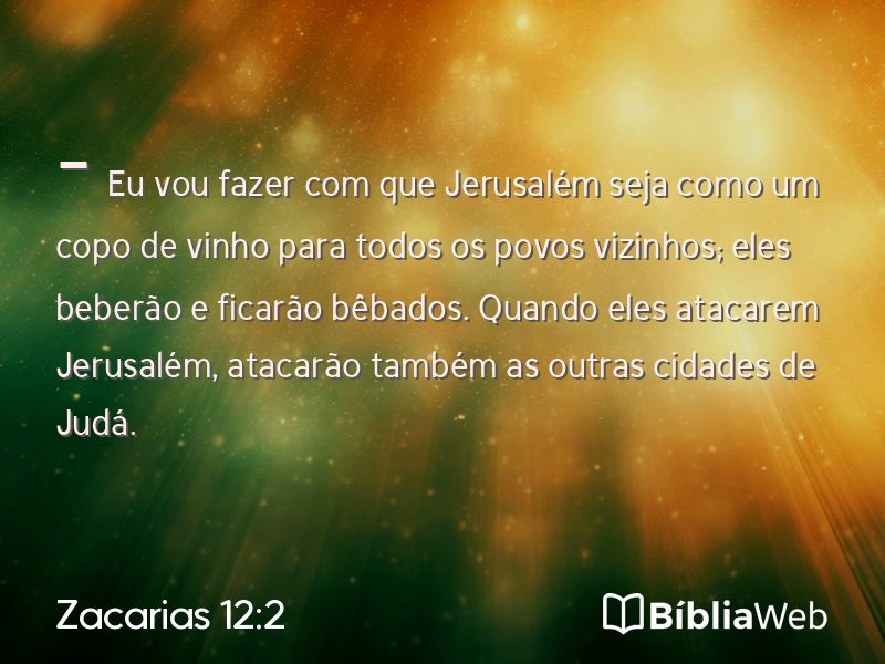 Zacarias 12:2 em imagem para compartilhar