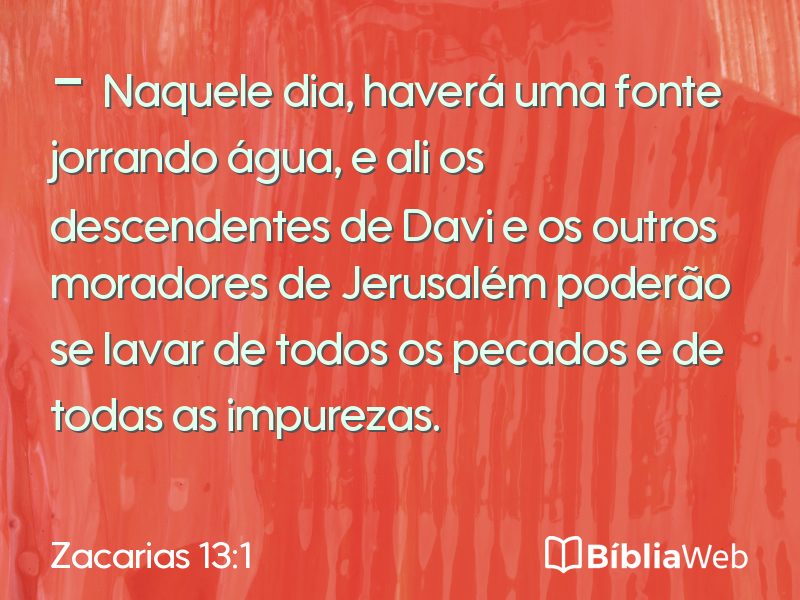 Zacarias 13:1 em imagem para compartilhar