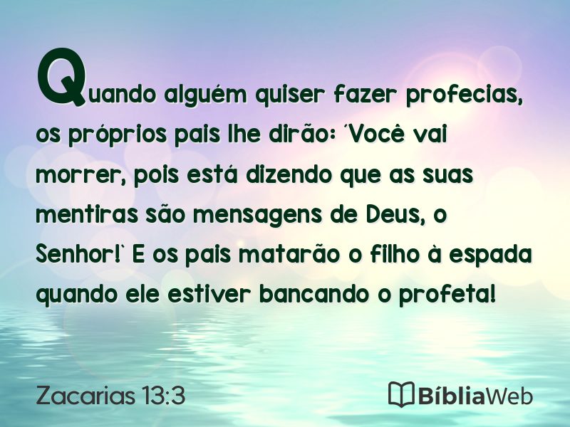Zacarias 13:3 em imagem para compartilhar