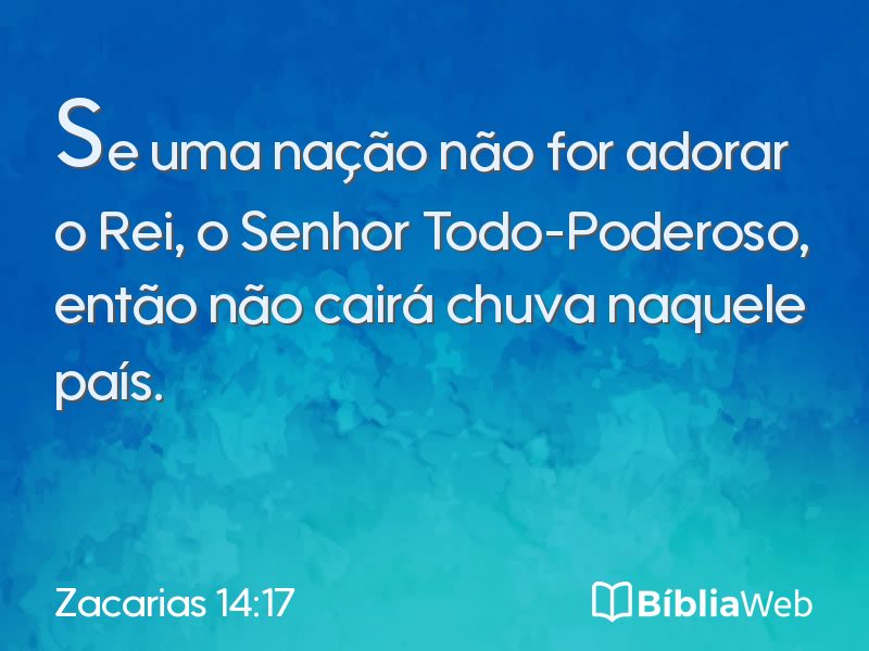 Zacarias 14:17 em imagem para compartilhar