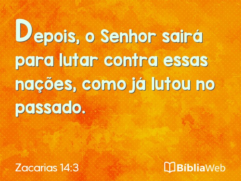 Zacarias 14:3 em imagem para compartilhar