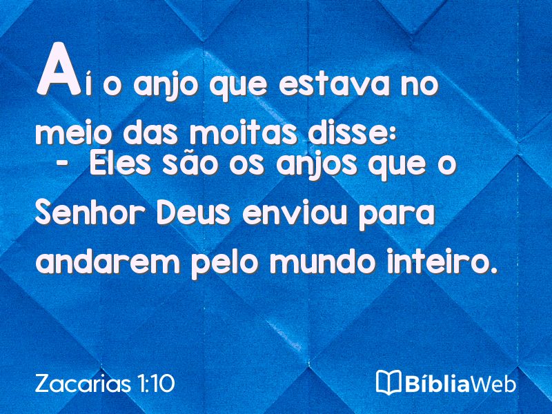 Zacarias 1:10 em imagem para compartilhar