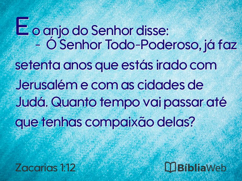 Zacarias 1:12 em imagem para compartilhar