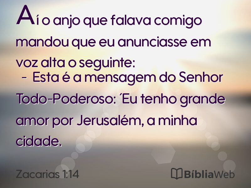 Zacarias 1:14 em imagem para compartilhar