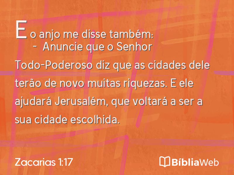 Zacarias 1:17 em imagem para compartilhar