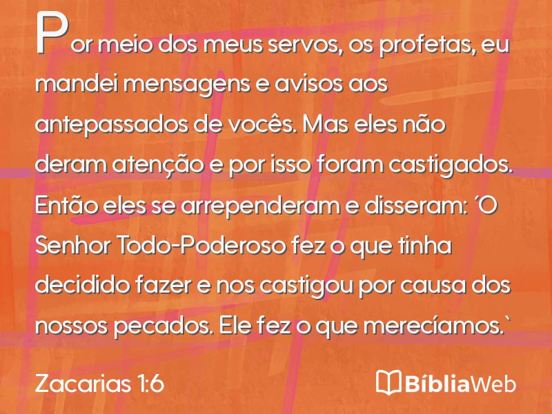 Zacarias 1:6 em imagem para compartilhar