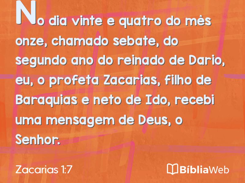 Zacarias 1:7 em imagem para compartilhar