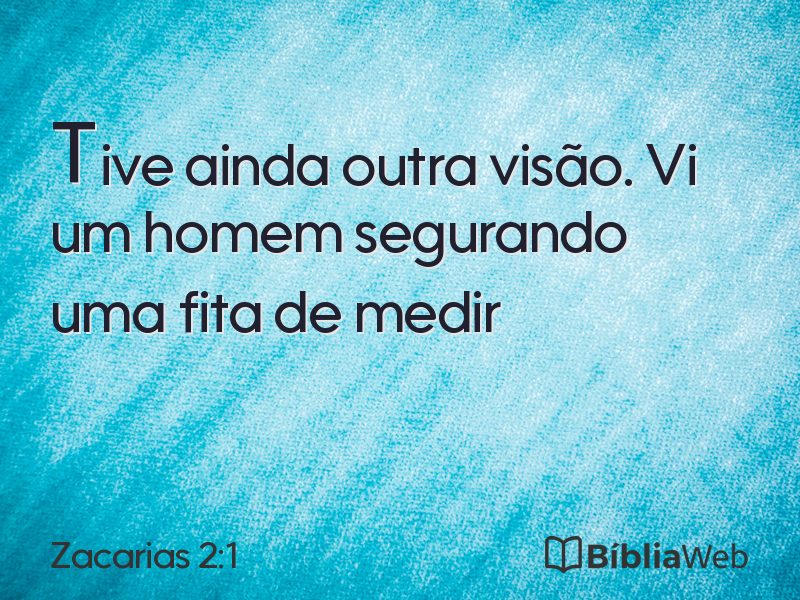 Zacarias 2:1 em imagem para compartilhar