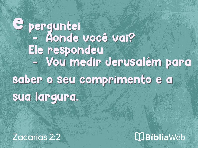 Zacarias 2:2 em imagem para compartilhar