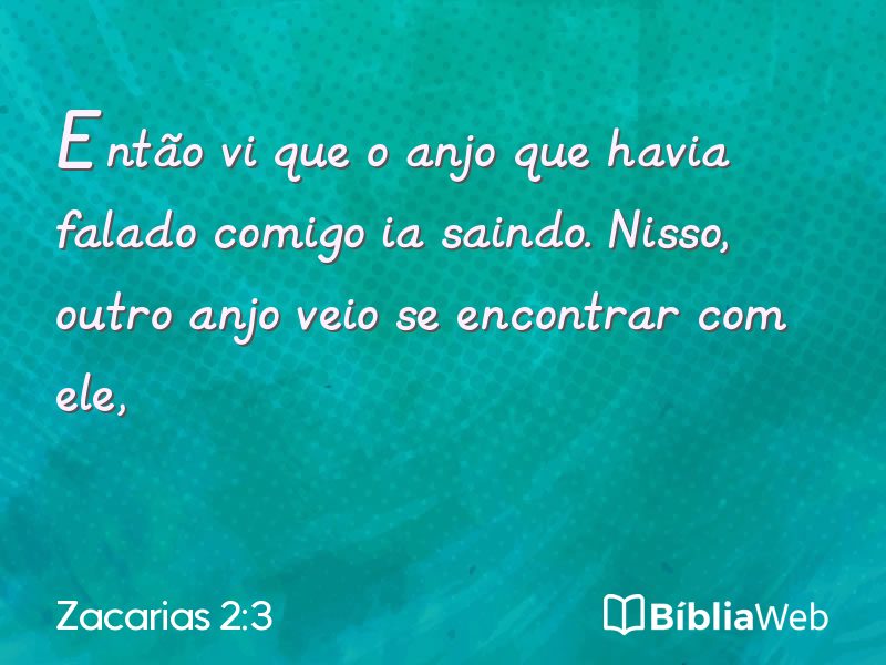 Zacarias 2:3 em imagem para compartilhar