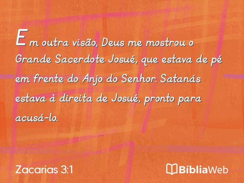Zacarias 3:1 em imagem para compartilhar