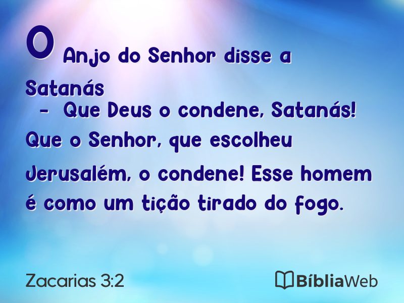 Zacarias 3:2 em imagem para compartilhar