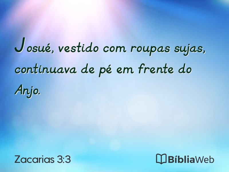 Zacarias 3:3 em imagem para compartilhar
