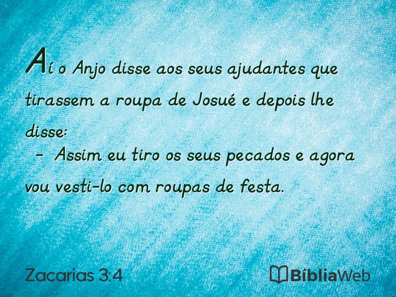Zacarias 3:4 em imagem para compartilhar