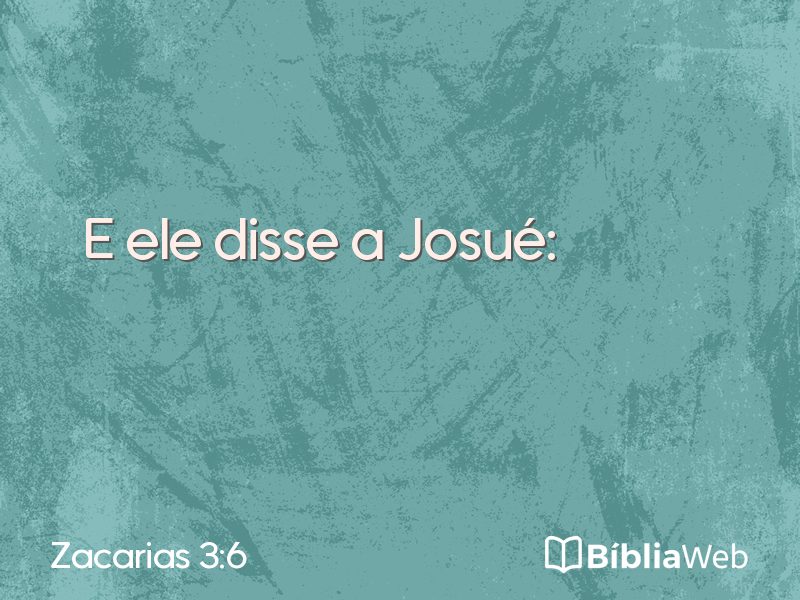 Zacarias 3:6 em imagem para compartilhar