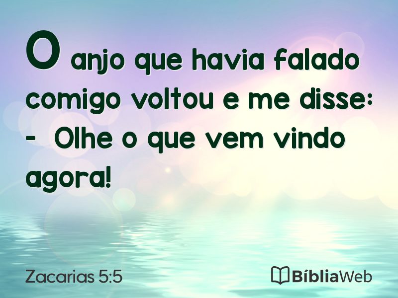 Zacarias 5:5 em imagem para compartilhar