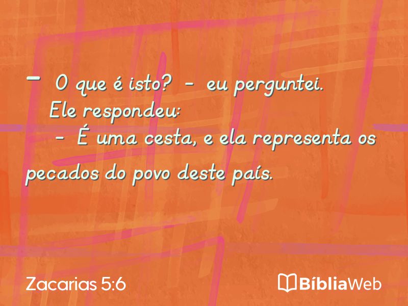 Zacarias 5:6 em imagem para compartilhar