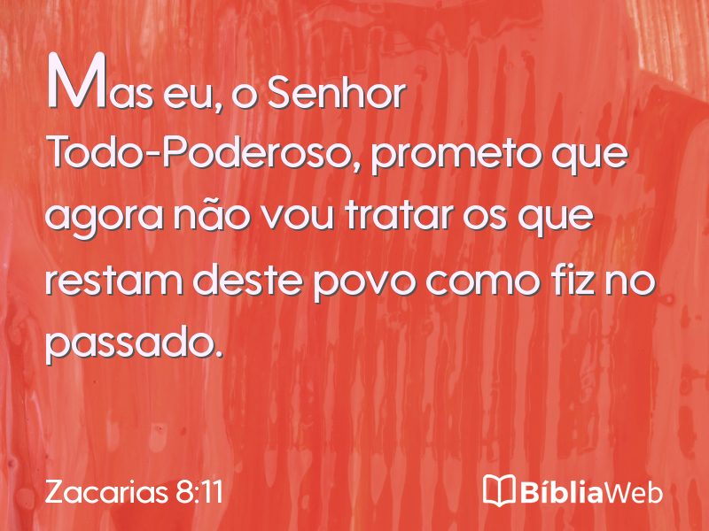 Zacarias 8:11 em imagem para compartilhar