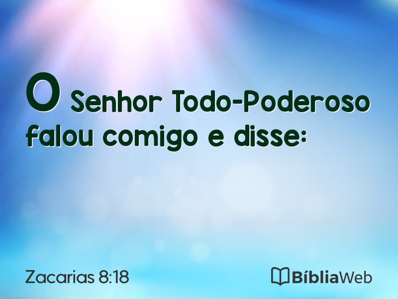 Zacarias 8:18 em imagem para compartilhar