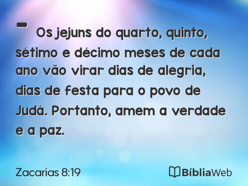 Zacarias 8:19 em imagem para compartilhar