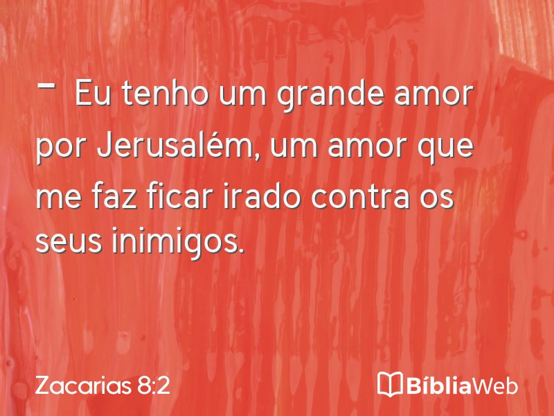 Zacarias 8:2 em imagem para compartilhar