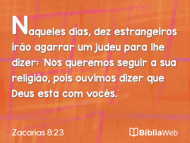 Zacarias 8:23 em imagem para compartilhar