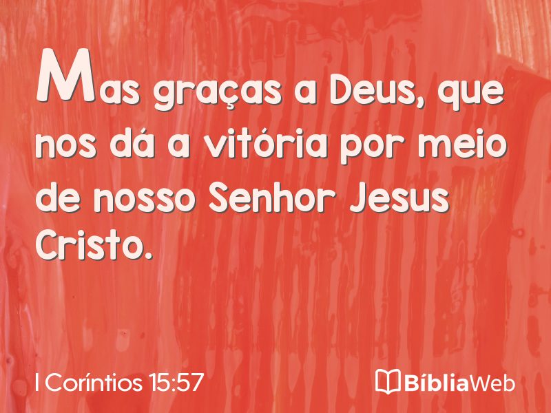 I Coríntios 15:57 em imagem para compartilhar
