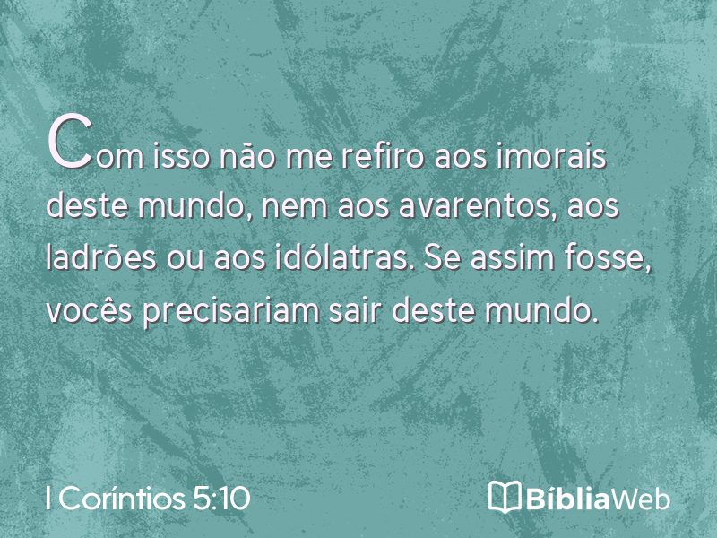 I Coríntios 5:10 em imagem para compartilhar