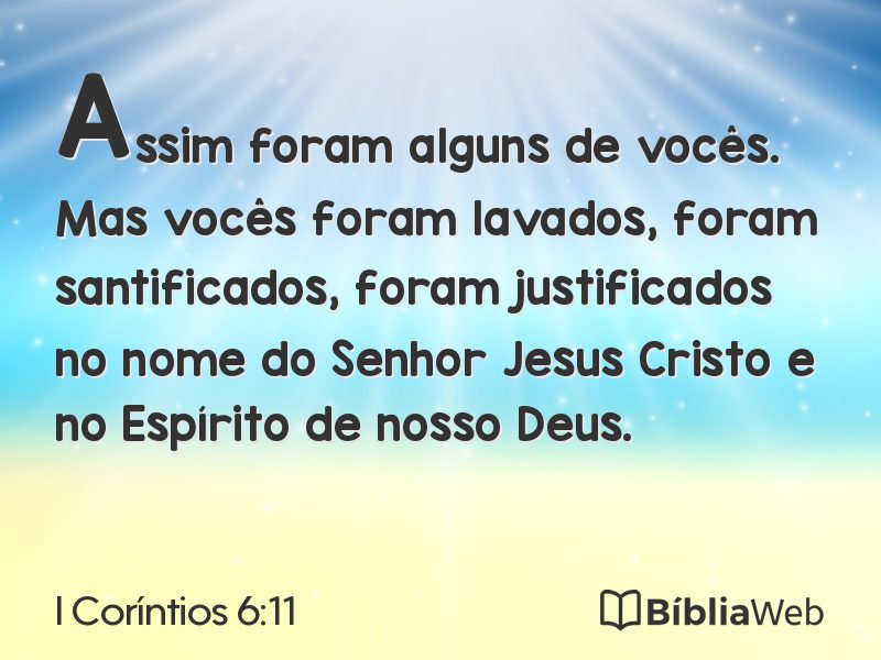 I Coríntios 6:11 em imagem para compartilhar