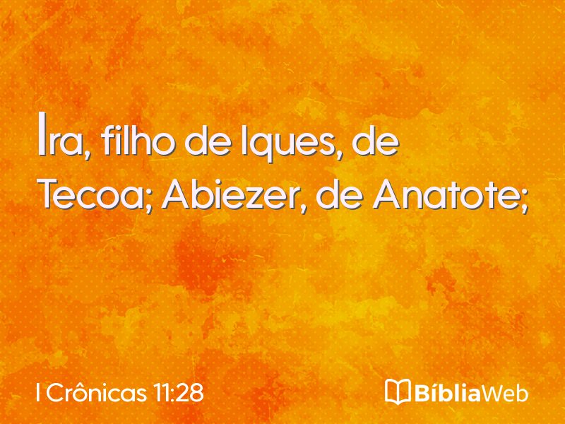 I Crônicas 11:28 em imagem para compartilhar