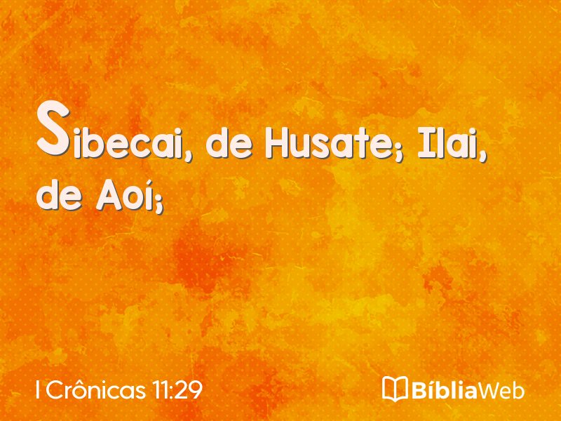 I Crônicas 11:29 em imagem para compartilhar