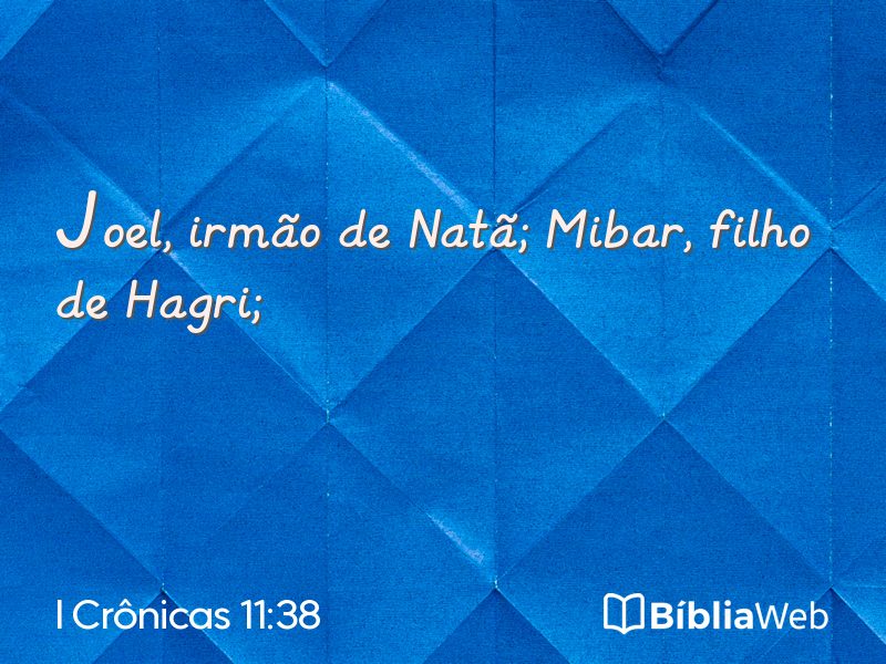 I Crônicas 11:38 em imagem para compartilhar