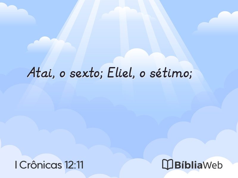 I Crônicas 12:11 em imagem para compartilhar
