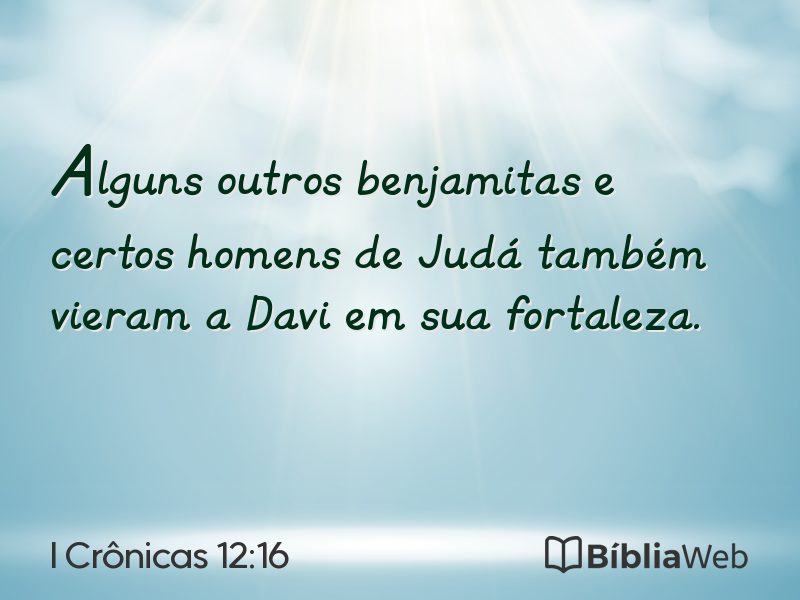 I Crônicas 12:16 em imagem para compartilhar