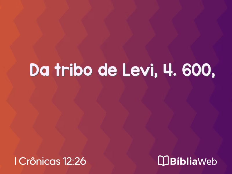 I Crônicas 12:26 em imagem para compartilhar
