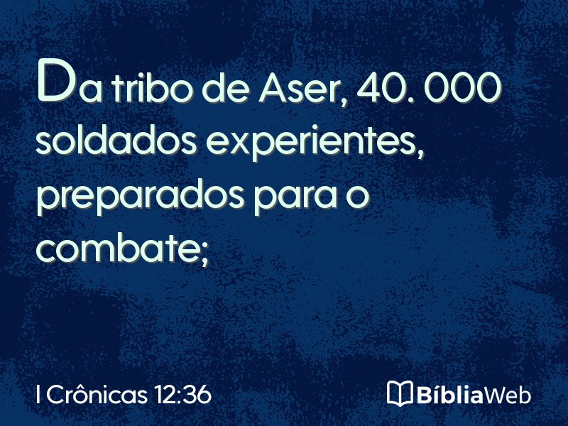 I Crônicas 12:36 em imagem para compartilhar