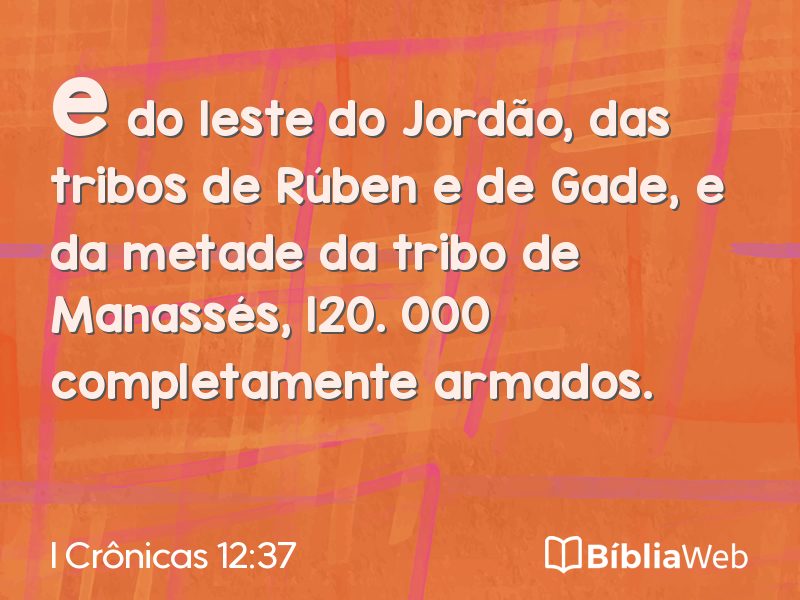 I Crônicas 12:37 em imagem para compartilhar