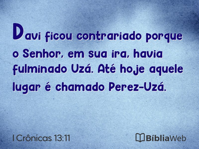I Crônicas 13:11 em imagem para compartilhar