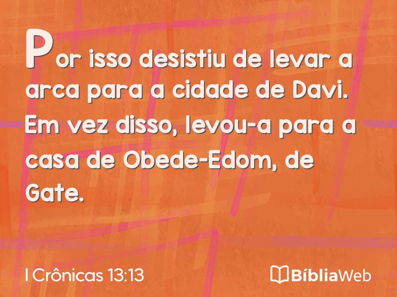 I Crônicas 13:13 em imagem para compartilhar