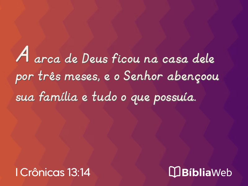 I Crônicas 13:14 em imagem para compartilhar
