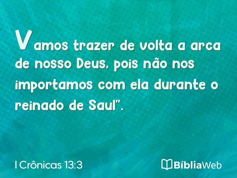I Crônicas 13:3 em imagem para compartilhar
