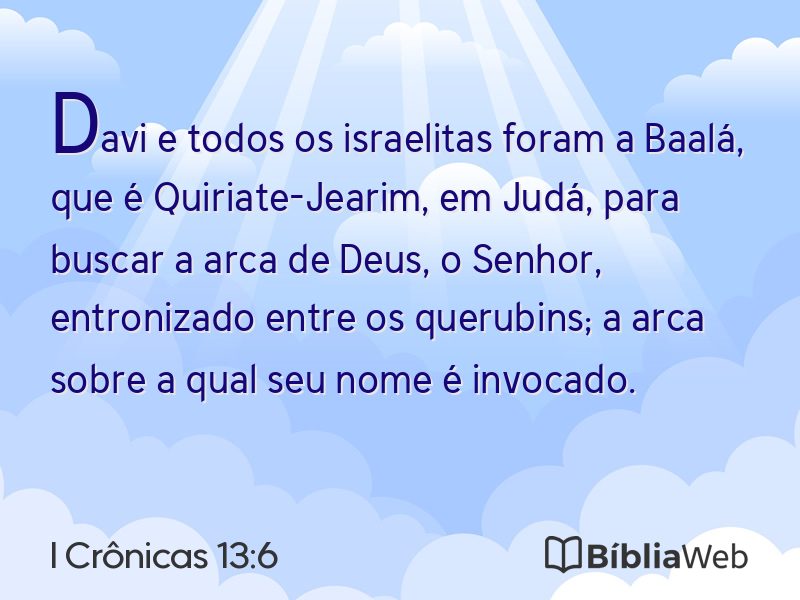 I Crônicas 13:6 em imagem para compartilhar