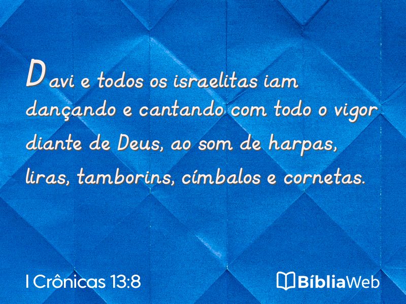 I Crônicas 13:8 em imagem para compartilhar