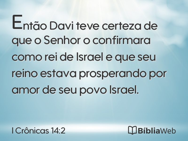 I Crônicas 14:2 em imagem para compartilhar