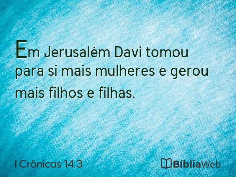 I Crônicas 14:3 em imagem para compartilhar