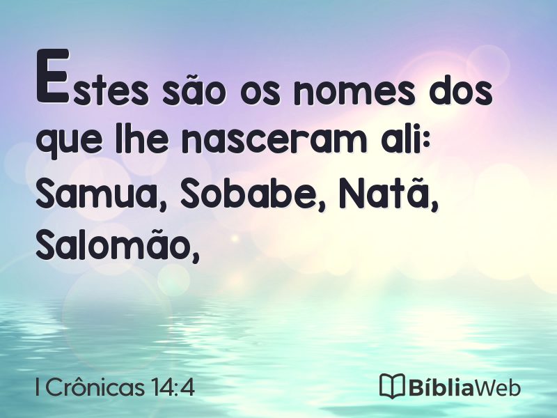 I Crônicas 14:4 em imagem para compartilhar
