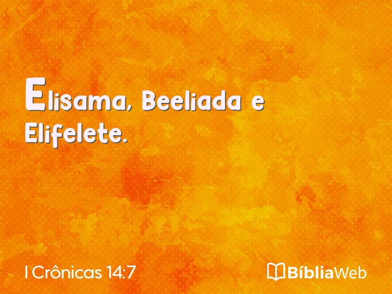 I Crônicas 14:7 em imagem para compartilhar