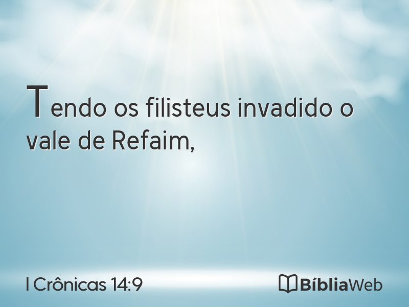 I Crônicas 14:9 em imagem para compartilhar